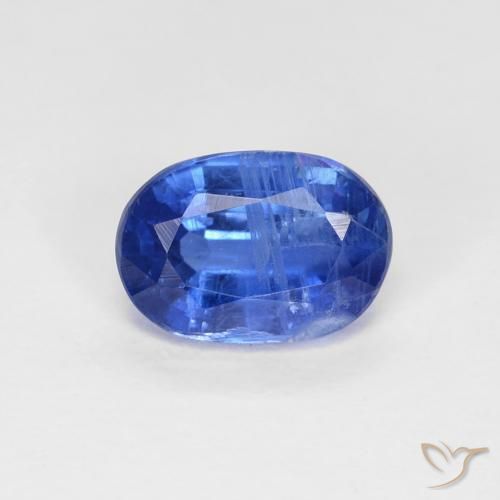 1.06ct Naturale Blu scuro Cianite, Ovale, VS-SI