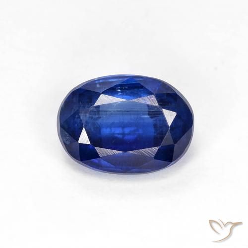 1.18ct Naturale Blu navy Cianite, Ovale, VS-SI