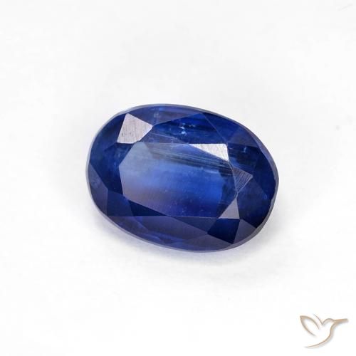 Cianite Blu navy naturale da 1.18 ct, Ovale, VS-SI
