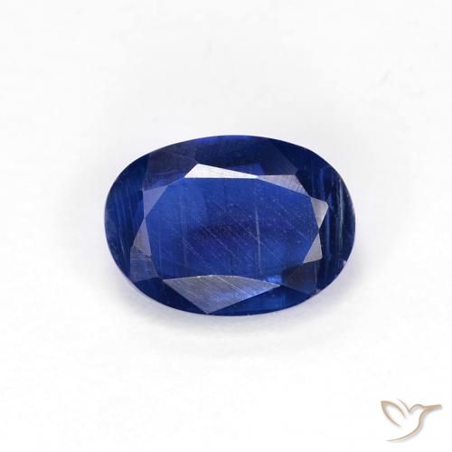 1.05ct Naturale Blu Navy Intenso Cianite, Ovale, VS-SI