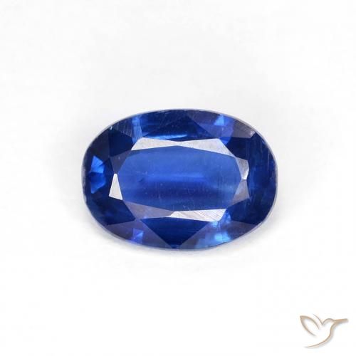 0.89ct Naturale Blu navy Cianite, Ovale, VS