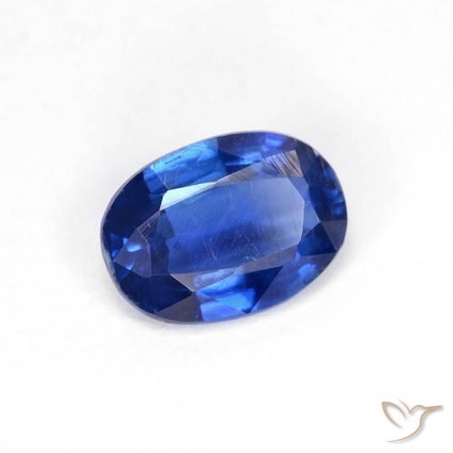 Cianite Blu navy naturale da 0.89 ct, Ovale, VS