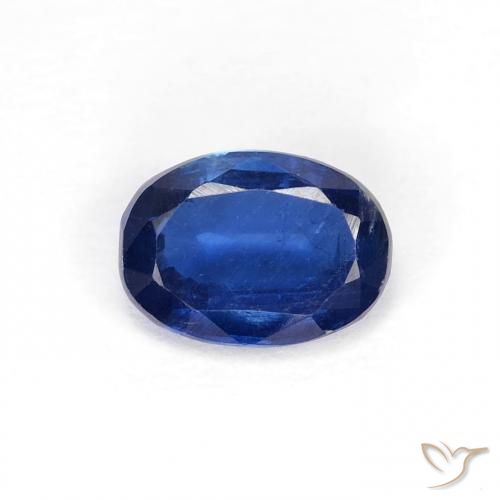 0.97ct Naturale Blu navy Cianite, Ovale, VS-SI