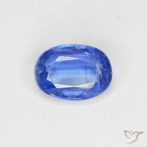 1.09ct Naturale Blu navy chiaro Cianite, Ovale, VS-SI