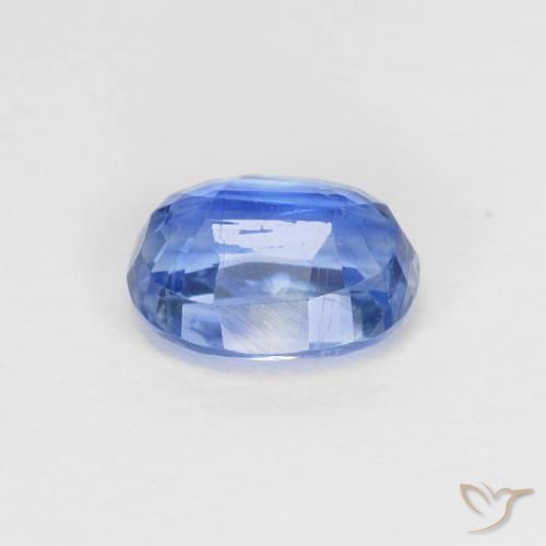 Cianite Blu navy chiaro naturale da 1.09 ct, Ovale, VS-SI