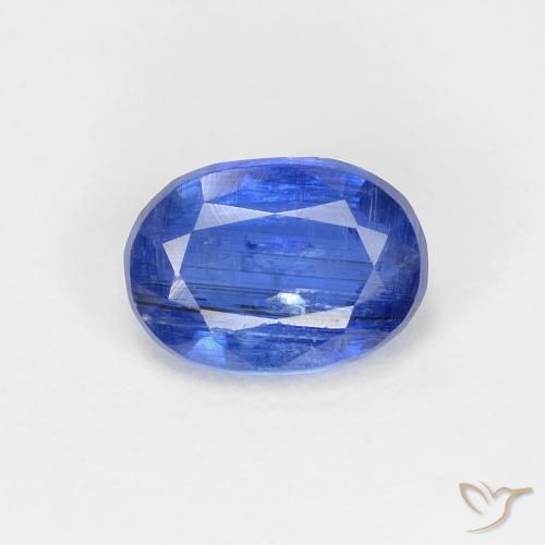 1.21ct Naturale Blu scuro Cianite, Ovale, SI