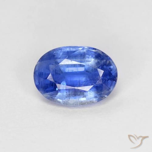 1.01ct Naturale Blu profondo azzurro Cianite, Ovale, SI
