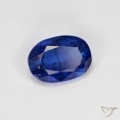 Cianite Blu scuro naturale da 1.08 ct, Ovale, VS-SI