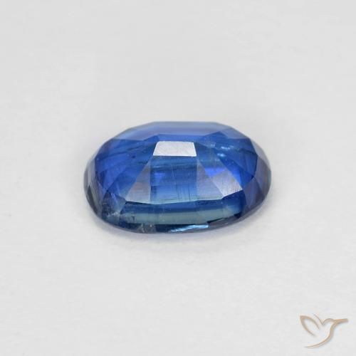 Cianite Blu navy chiaro naturale da 0.97 ct, Ovale, VS-SI