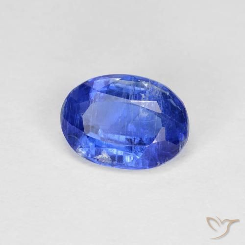 Cianite Blu scuro naturale da 1.07 ct, Ovale, VS-SI