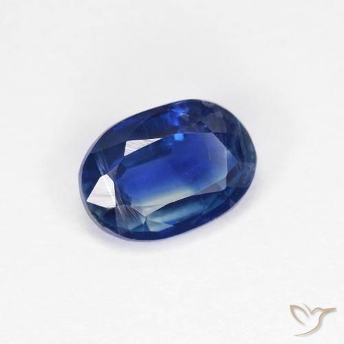 Cianite Blu scuro naturale da 0.99 ct, Ovale, VS-SI
