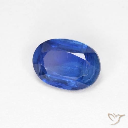 Cianite Blu scuro naturale da 1.00 ct, Ovale, VS-SI
