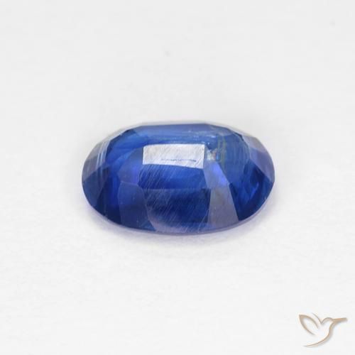 Cianite Blu scuro naturale da 1.00 ct, Ovale, VS-SI