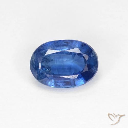 1.20ct Naturale Blu navy Cianite, Ovale, VS-SI