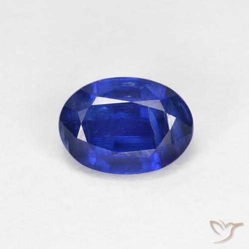 1.26ct Naturale Blu scuro Cianite, Ovale, VS-SI