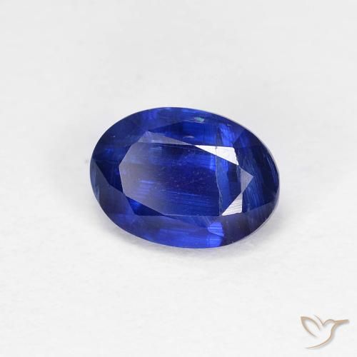 Cianite Blu scuro naturale da 1.26 ct, Ovale, VS-SI