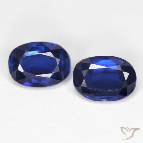 2.02ctw Naturale Blu Navy Intenso Cianite, Ovale, VS