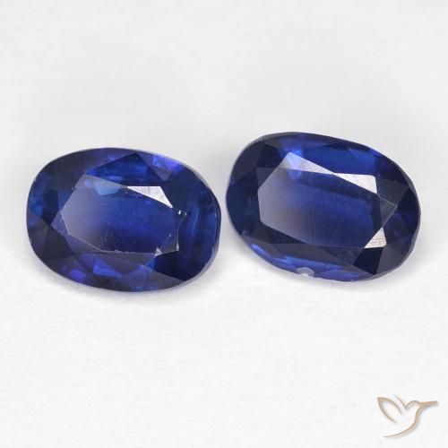 Gemme di Cianite Blu Navy Intenso naturale da 2.02 ct, Ovale, VS