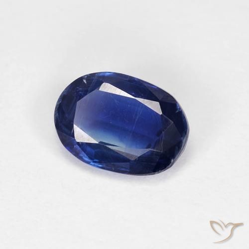Cianite Blu scuro naturale da 0.98 ct, Ovale, VS