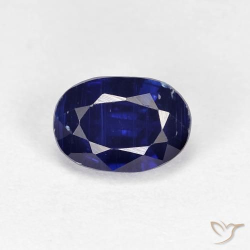 1.30ct Naturale Blu reale Cianite, Ovale, VS-SI