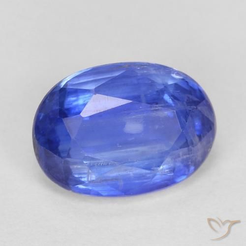 Cianite Blu profondo azzurro naturale da 1.16 ct, Ovale, SI