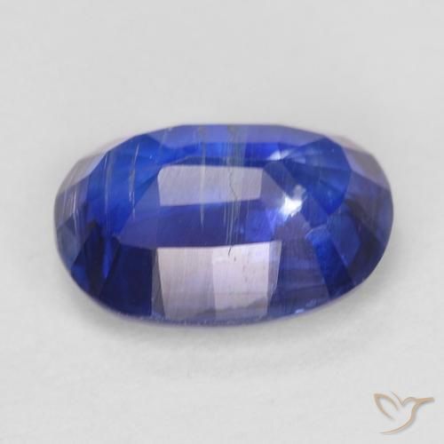 Cianite Blu Navy Intenso naturale da 1.15 ct, Ovale, SI