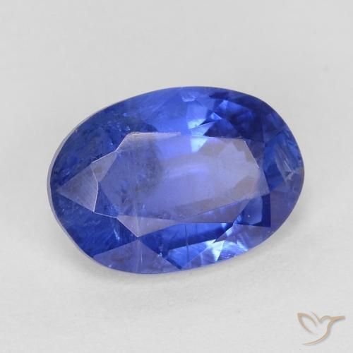 Cianite Blu scuro naturale da 0.91 ct, Ovale, SI