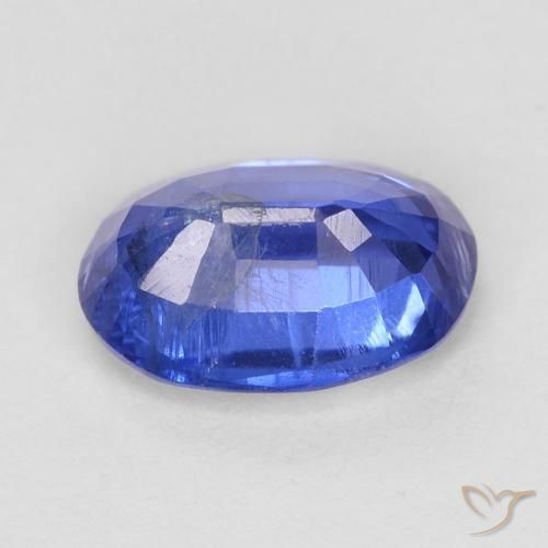 Cianite Blu scuro naturale da 0.91 ct, Ovale, SI