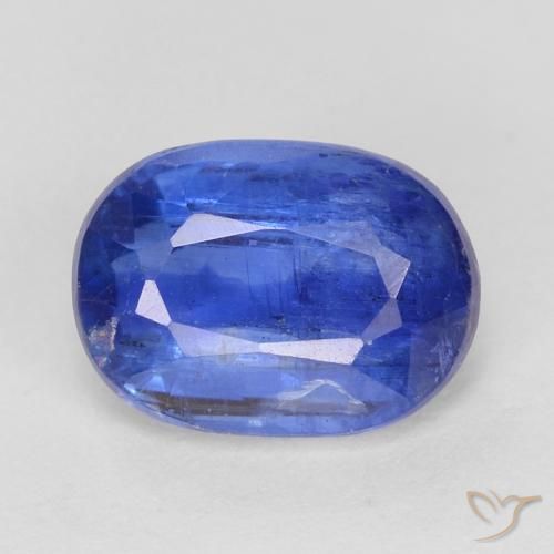 1.13ct Naturale Blu scuro Cianite, Ovale, SI
