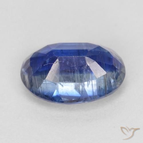 Cianite Blu Navy Intenso naturale da 1.00 ct, Ovale, SI