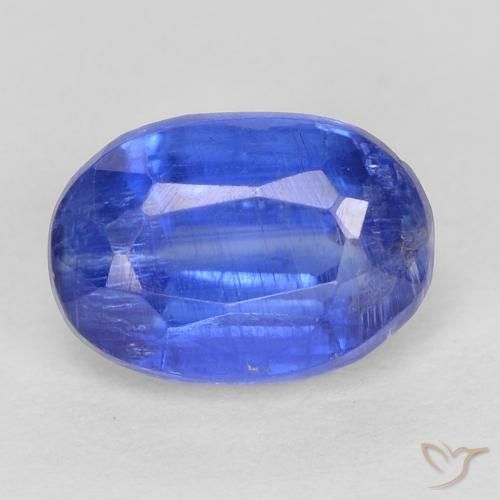Cianite Blu profondo azzurro naturale da 1.30 ct, Ovale, SI