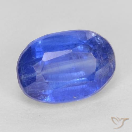 Cianite Blu profondo azzurro naturale da 1.30 ct, Ovale, SI