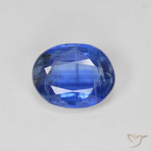 2.57ct Naturale Blu scuro Cianite, Ovale, SI
