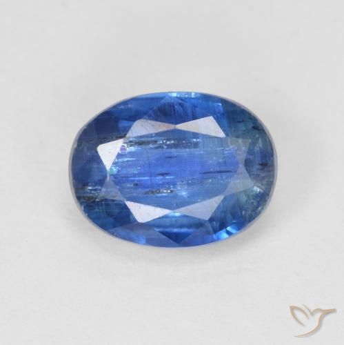 1.87ct Naturale Blu scuro Cianite, Ovale, SI