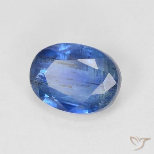 Cianite Blu scuro naturale da 1.87 ct, Ovale, SI