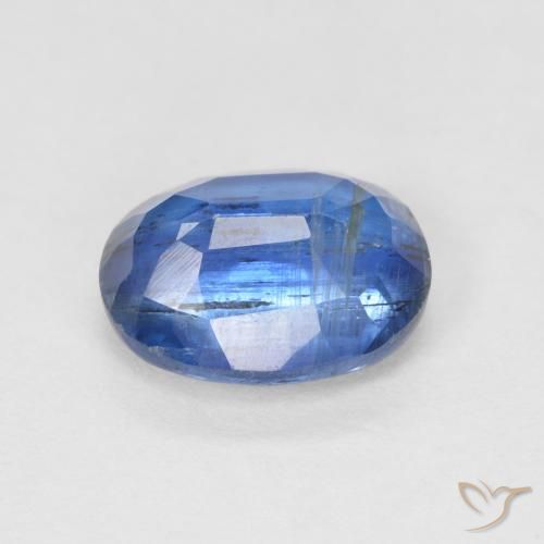 Cianite Blu scuro naturale da 1.87 ct, Ovale, SI