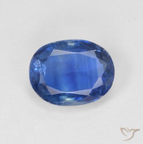 1.72ct Naturale Blu scuro Cianite, Ovale, SI