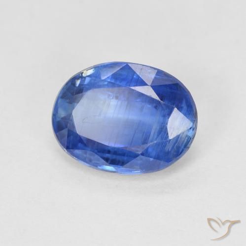 Cianite Blu scuro naturale da 1.55 ct, Ovale, SI