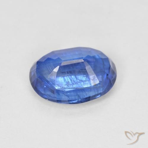 Cianite Blu scuro naturale da 1.55 ct, Ovale, SI
