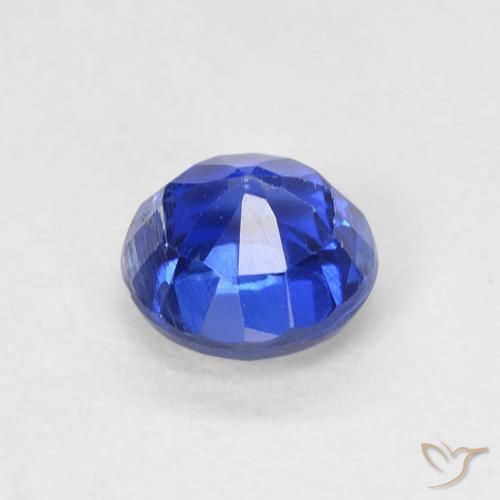 Cianite Blu scuro naturale da 0.73 ct, Rotondo, VS-SI