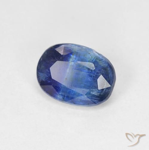 Cianite Blu scuro naturale da 1.63 ct, Ovale, SI