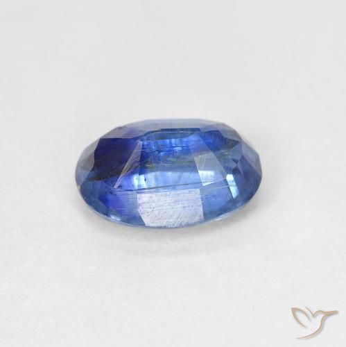 Cianite Blu scuro naturale da 1.63 ct, Ovale, SI