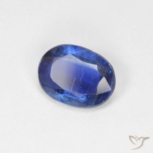 Cianite Blu scuro naturale da 1.36 ct, Ovale, SI