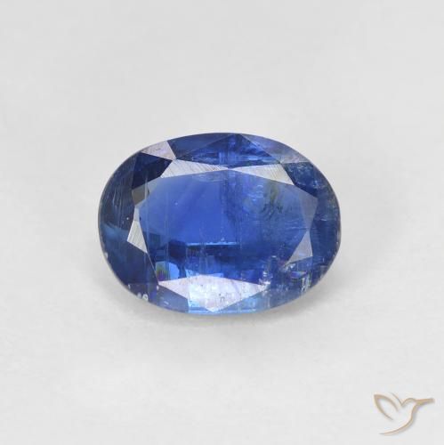 1.68ct Naturale Blu scuro Cianite, Ovale, SI