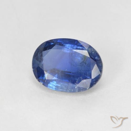 Cianite Blu scuro naturale da 1.68 ct, Ovale, SI