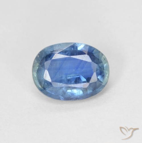 1.59ct Naturale Blu pastello Cianite, Ovale, SI