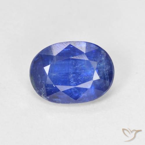 Cianite Blu scuro naturale da 1.48 ct, Ovale, SI