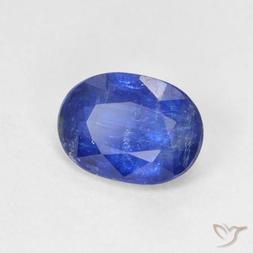 Cianite Blu scuro naturale da 1.48 ct, Ovale, SI