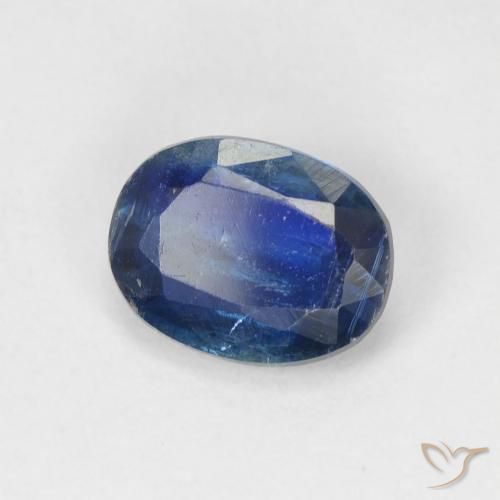 Cianite Blu navy naturale da 1.57 ct, Ovale, SI