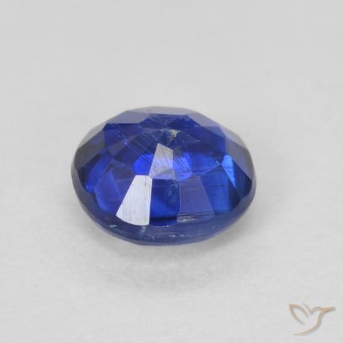 Cianite Blu scuro naturale da 0.70 ct, Rotondo, VS-SI